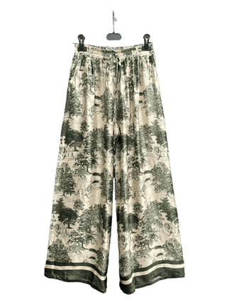 Silky Toile de Jouy Pants with Pockets Women's Apparel - Picayune Cellars & Mercantile