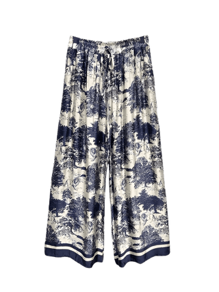 Silky Toile de Jouy Pants with Pockets Women's Apparel - Picayune Cellars & Mercantile
