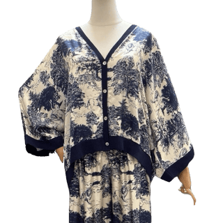 Silky Toile de Jouy Print Jacket Women's Apparel - Picayune Cellars & Mercantile