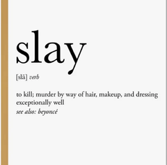Slay Definition Greeting Card