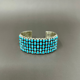 Sleeping Beauty Turquoise Cuff Bracelets - Picayune Cellars & Mercantile