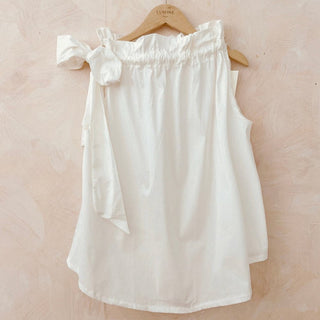 Sleeveless Tie - Neck Blouse Women's Apparel - Picayune Cellars & Mercantile