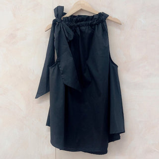 Sleeveless Tie - Neck Blouse Women's Apparel - Picayune Cellars & Mercantile