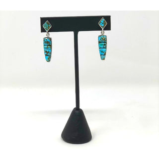 Sonoran Desert Turquoise Earrings - Large Earrings - Picayune Cellars & Mercantile