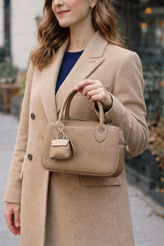 Sophia Leather Handbag with Charm Purses - Picayune Cellars & Mercantile