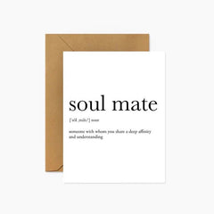 Soul Mate Definition Greeting Card