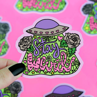 Stay Weird UFO Sticker Stickers - Picayune Cellars & Mercantile