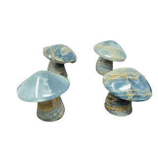 Stone Mushroom Statue Crystals - Picayune Cellars & Mercantile