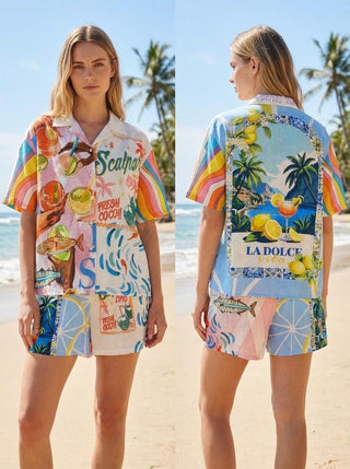 Summer Short & Shirt Set Women's Apparel - Picayune Cellars & Mercantile