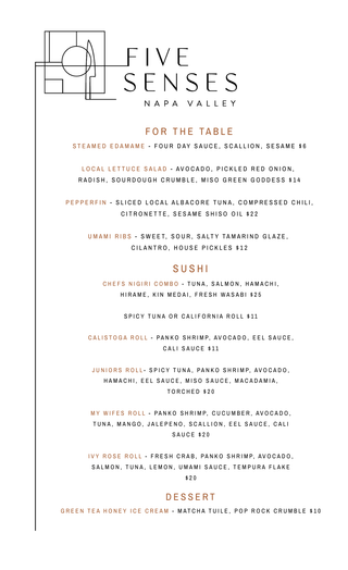 Sushi Pop Up with Five Senses Events - Picayune Cellars & Mercantile