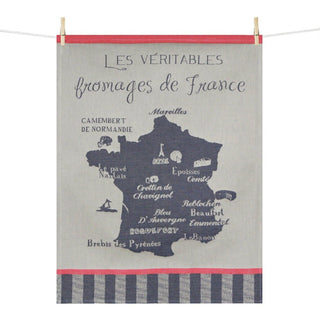 Tissage Moutet "Fromages de France" Kitchen Towel Kitchen Towels - Picayune Cellars & Mercantile