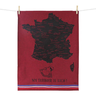 Tissage Moutet "My Terroir is Rich" Kitchen Towel Kitchen Towels - Picayune Cellars & Mercantile