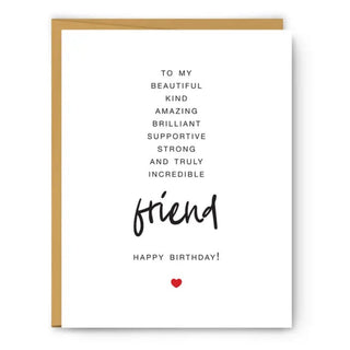 To My Friend Happy Birthday Card Cards - Picayune Cellars & Mercantile