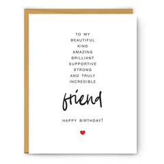 To My Friend Happy Birthday Card