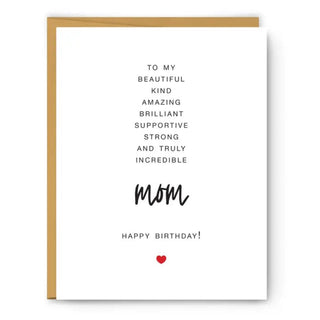 To My Mom Birthday Card Cards - Picayune Cellars & Mercantile