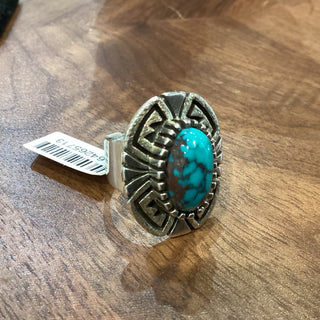 Toney Mitchell Bisbee Turquoise Ring Rings - Picayune Cellars & Mercantile