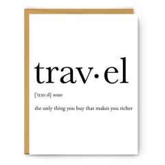 Travel Definition Card