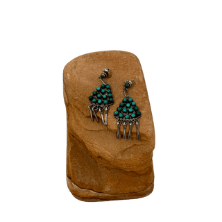 Triangle Zuni Dangle Earrings Earrings - Picayune Cellars & Mercantile