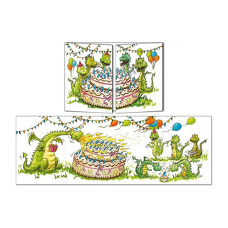 Trifold Card "Birthday Dragons" Cards - Picayune Cellars & Mercantile