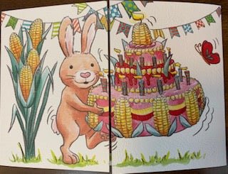 Trifold Card "Happy Birthday Bunny" Cards - Picayune Cellars & Mercantile