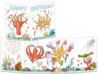 Trifold Card "Octopus Birthday" Cards - Picayune Cellars & Mercantile