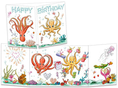 Trifold Card Octopus Birthday