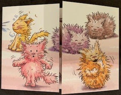 Trifold Card Party Cats