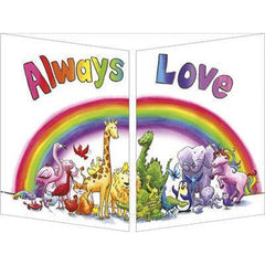 Trifold Card Rainbow Always Love