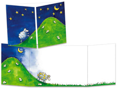 Trifold Card Sheep in the Stars