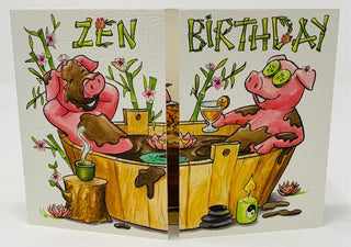 Trifold Card "Zen Birthday" Cards - Picayune Cellars & Mercantile