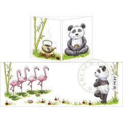 Trifold Card Zen Panda