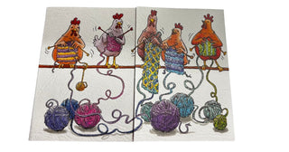 Trifold Knitting Hens - Tricocottes Cards - Picayune Cellars & Mercantile