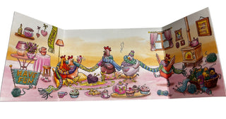 Trifold Knitting Hens - Tricocottes Cards - Picayune Cellars & Mercantile