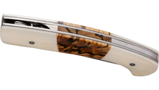 Atelier 1515 Trilogy Buffalo Bone, Spalted Beech Wood Pocket Knife