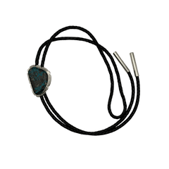 Spiderweb Turquoise Bolo Tie