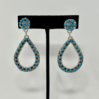 Turquoise Chandelier Earrings Earrings - Picayune Cellars & Mercantile