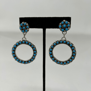 Turquoise Chandelier Earrings Earrings - Picayune Cellars & Mercantile