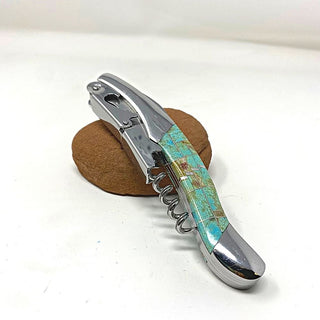 Turquoise Inlay Corkscrew Wine Accessories - Picayune Cellars & Mercantile