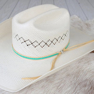 Turquoise Lane Stitch Beaded Hat Band Hats & Hair Accessories - Picayune Cellars & Mercantile