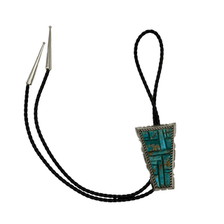 Turquoise Trapezoid Bolo Tie Belts, Buckles, & Bolos - Picayune Cellars & Mercantile