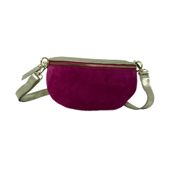 Two-tone Suede & Gold Leather Fanny Pack