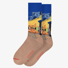 Vincent van Gogh Terrace of a Cafe at Night Socks