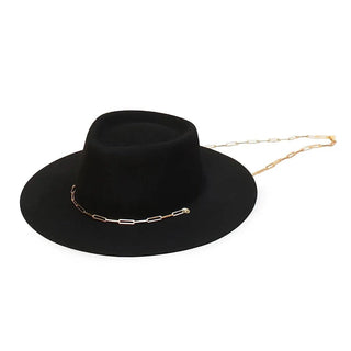 Van Palma Ulysse Hat with Gold Chain Hats & Hair Accessories - Picayune Cellars & Mercantile