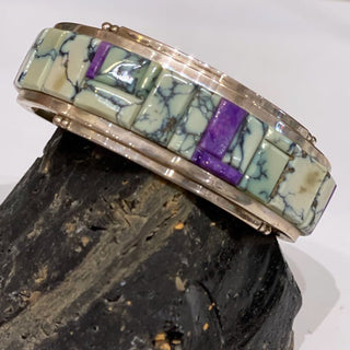 Variscite & Sugilite Cuff Bracelets - Picayune Cellars & Mercantile