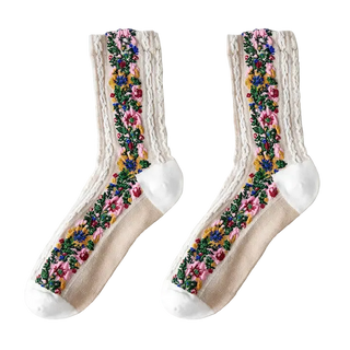Vintage Floral Socks Socks - Picayune Cellars & Mercantile