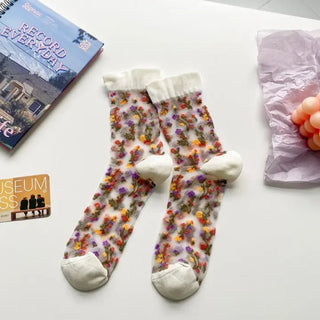 Vintage Floral Socks Socks - Picayune Cellars & Mercantile