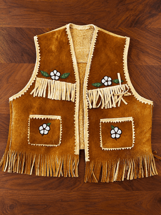Vintage Suede Fringe Vest Women's Apparel - Picayune Cellars & Mercantile