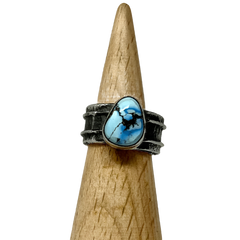 Vintage Tufa Cast Golden Hills Ring