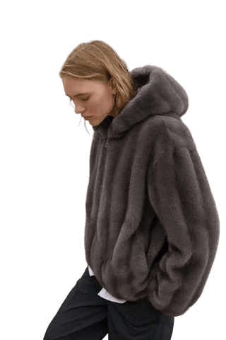 Vitori - Faux Fur Hooded Jacket Women's Apparel - Picayune Cellars & Mercantile