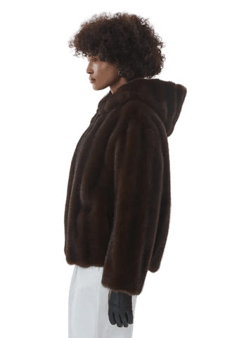 Vitori - Faux Fur Hooded Jacket Women's Apparel - Picayune Cellars & Mercantile
